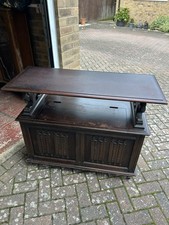 Early 20th Century Oak Monks Bench Hall Settle