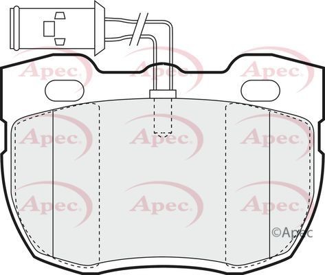Apec front brake pad - brake, for