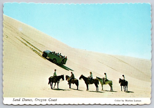 Sand dunes buggy climbs hill - sand,