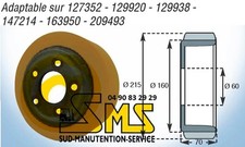 Drive Wheel BT PPH1600MX 215 75 70 mm Electric Pallet Truck Stacker Part
