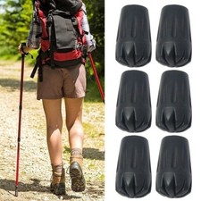 6X Nordic Style Walking Stick Head Trekking Poles Protectors Pole Replacement Ti