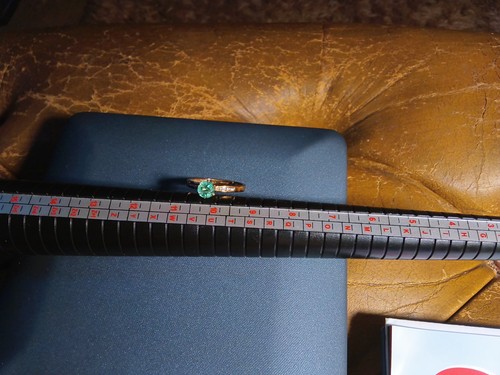 9ct gold emerald and - , diamond