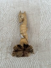 Hand Carved Wooden Seahorse