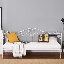 White Metal Day Bed Frame