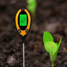 Beslands Soil PH Tester 4 in 1 PH Moisture Meter for soil Temperature PH
