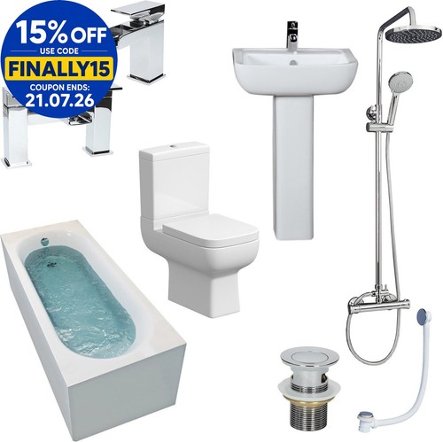 Complete bathroom suite - complete,