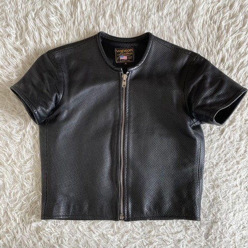 Vanson perforated mesh - perforated, leather