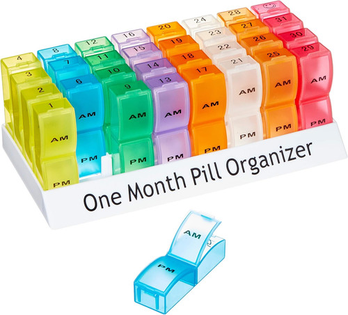 Month pill dispenser - month,
