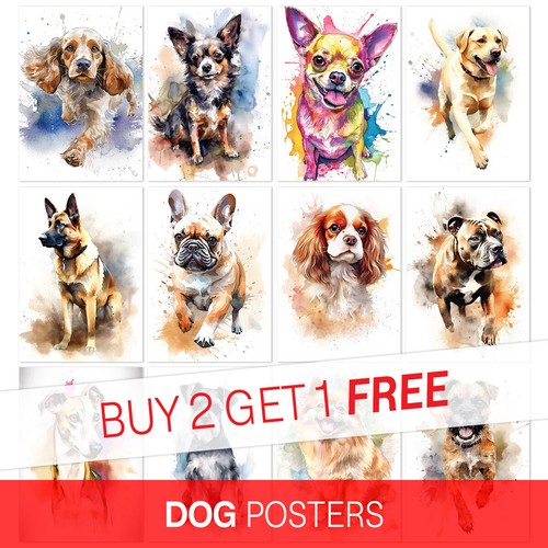 Dog posters wall - posters, art
