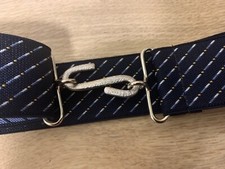 Elasticated Snake Belt Blue 35mm Adult Boys Mens Girls xxl 60 inch K6