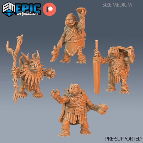 Turtle folk set dnd dungeons - turtle,