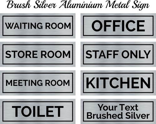 Brushed silver aluminium - silver,