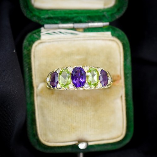 Antique amethyst peridot and - antique,