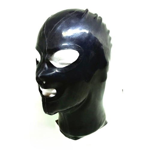 Black latex rubber gummi - black,