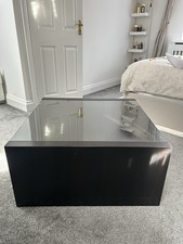 Ikea expedit dark brown - ikea, glass