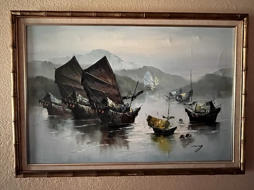 Oil canvas wong - on,