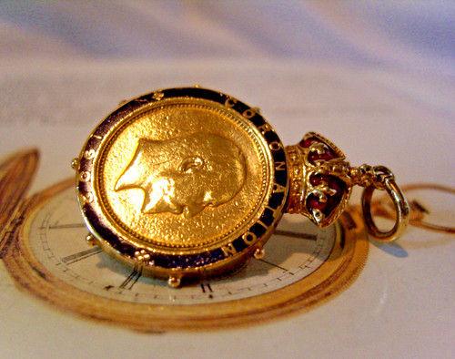 Pocket watch chain fob - chain, 1902