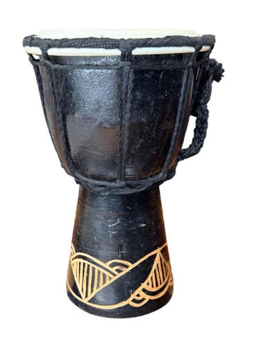 Djembe drum hand - drum,, carved