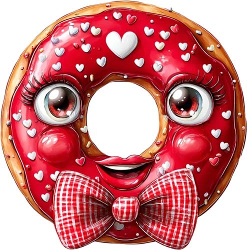 Valentine day donut wall - donut, art