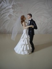 Traditional Bride & Groom Wedding Cake Topper Decoration - First Dance