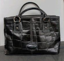 Vintage Mulberry Black Croc