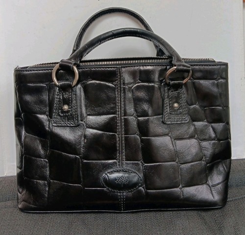 Mulberry black croc congo - black,