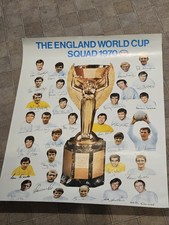 Authentic Esso Promotional Poster - England World Cup Squad 1970