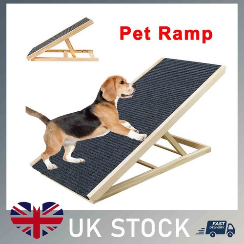 Adjustable wooden dog pet ramp - adjustable,