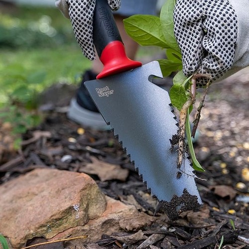 Root slayer hand - hand, trowel