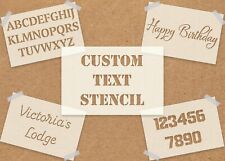 Personalised Custom Text/Word Reusable Mylar Stencils - A6 A5 A4 A3 A2