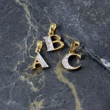 9ct Gold & Diamond Alphabet