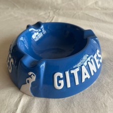 Gitanes Ceramic Ashtray Blue