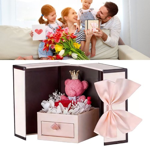 Preserved red rose flowers - red,