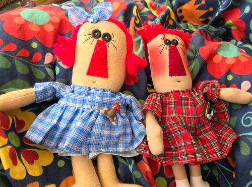 Ooak hand made rag doll - ,
