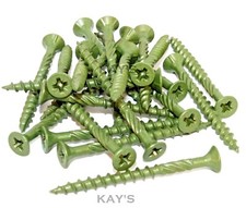DECKING SCREWS GREEN COATED