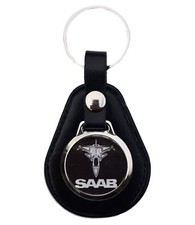 SAAB JET LEATHER KEYRING