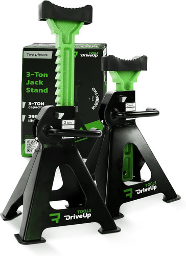 Ton axle stands - 3, rubber