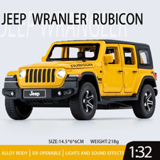 1:32 Jeeps Wrangler Rubicon Alloy Car Model Diecast Metal Off-Road Vehicle High 