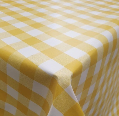 New yellow white gingham check - yellow,