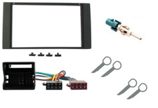 Double Din Stereo Fascia Facia Fitting Kit Surround Wiring Loom Panel For Ford