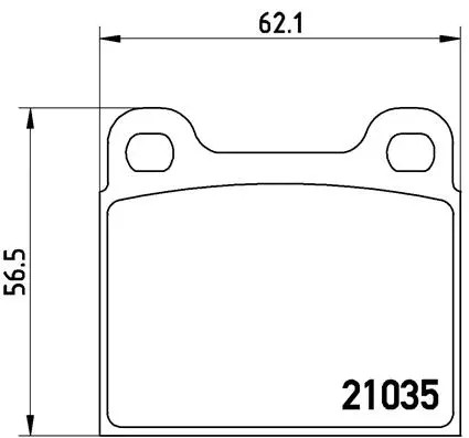 Rear brake pad - set, disc