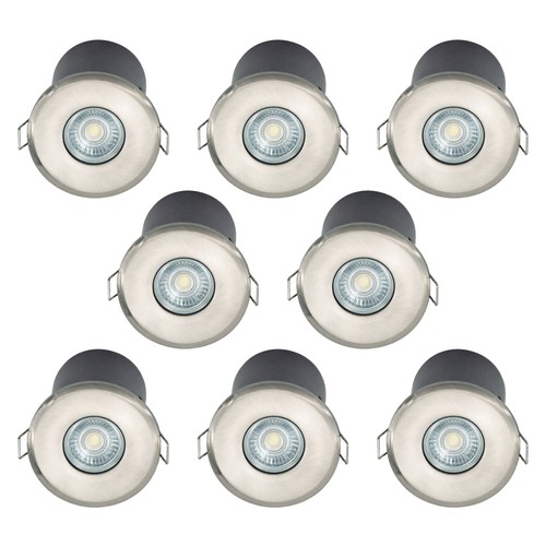 Set brushed steel gu10 - set,