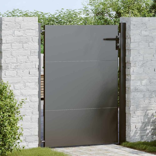 Garden gate with lock black - gate,