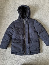 Boys navy blue Coat Age 7