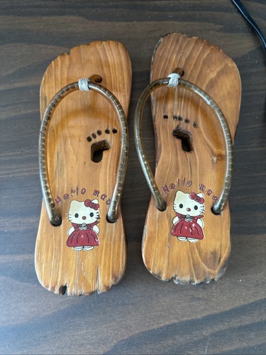 Japanese vintage wooden geta - japanese,