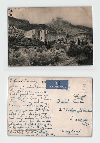 Vintage postcard bellapais - postcard,