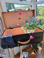 Vintage Stylish Suitcase Very Chic By St. Michael's Pale Pink Interior +Key