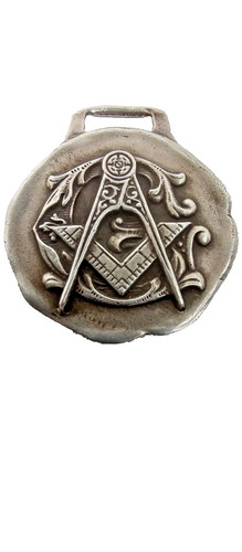 Masonic silver medal myrtle - silver,