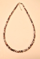 16 inch drawbench glass bead necklaces in a choice of 8 colours, gift, handmade