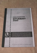 Colchester Student 3100 lathe Manual